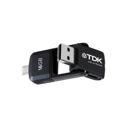 TDK 2-in-1 Micro USB Flash Drive pour Smartphones et PC