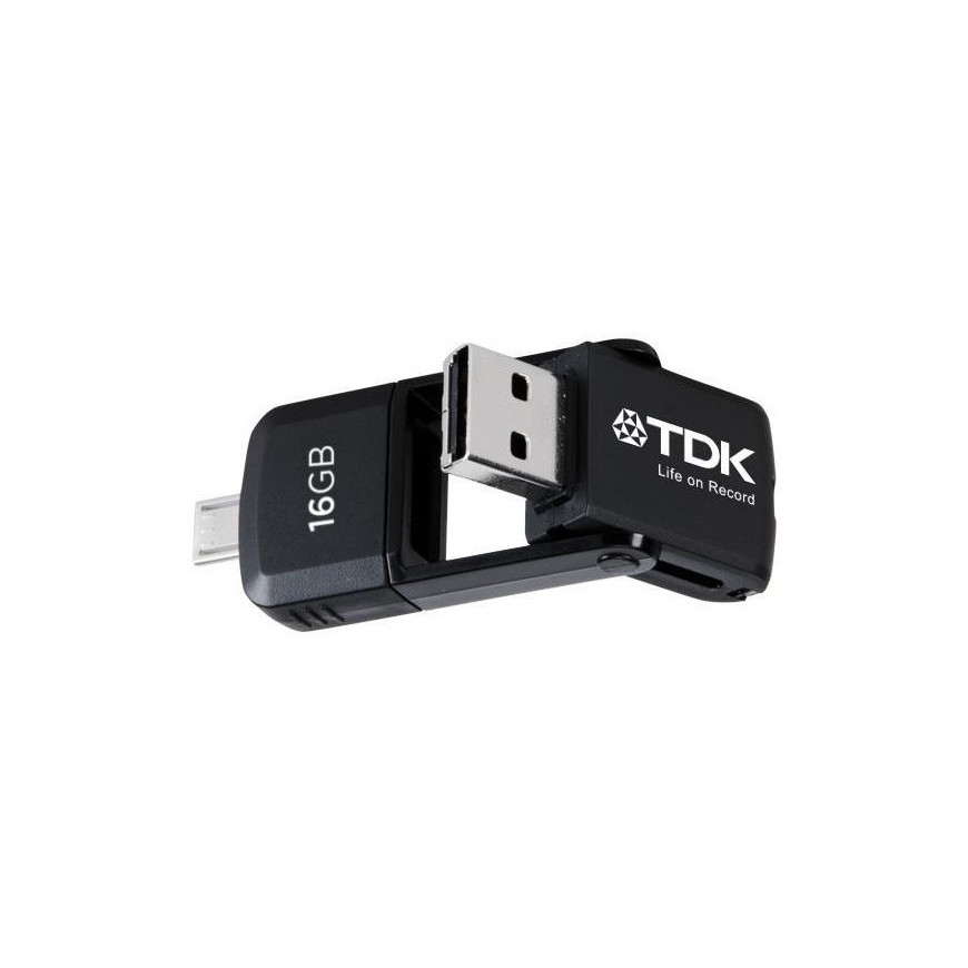 TDK 2-in-1 Micro USB Flash Drive pour Smartphones et PC