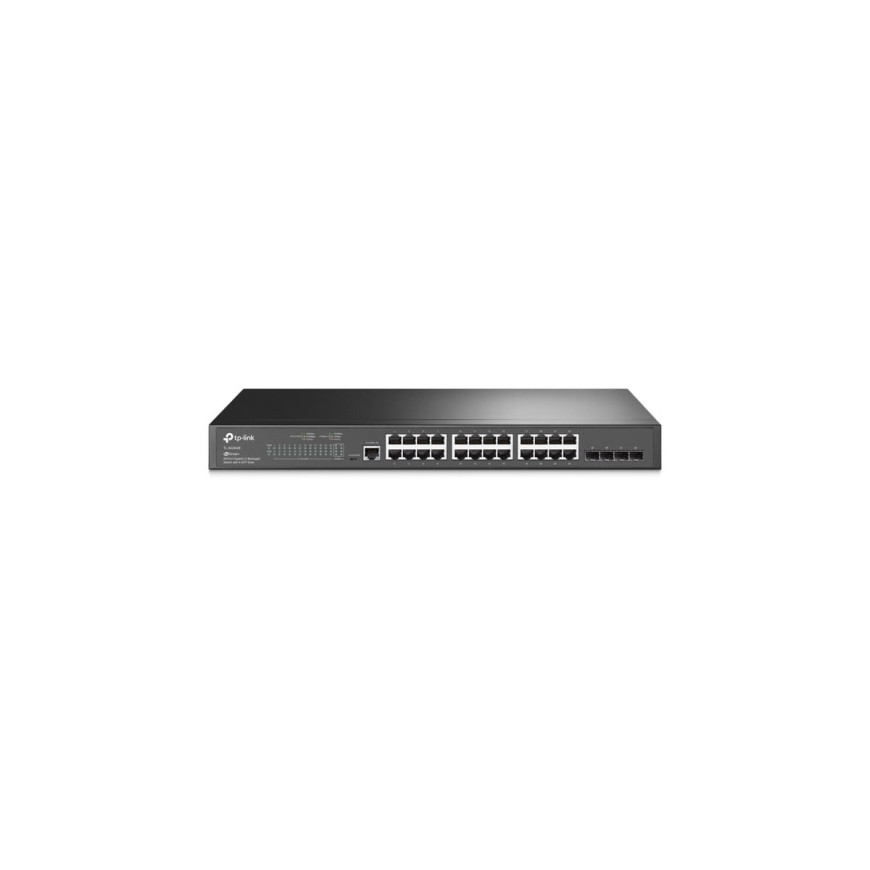 Tplink JetStream™ 24-Port Gigabit L2+ Managed Switch with 4 SFP Slots PORT: 24× Gigabit RJ45 Ports (TL-SG3428)