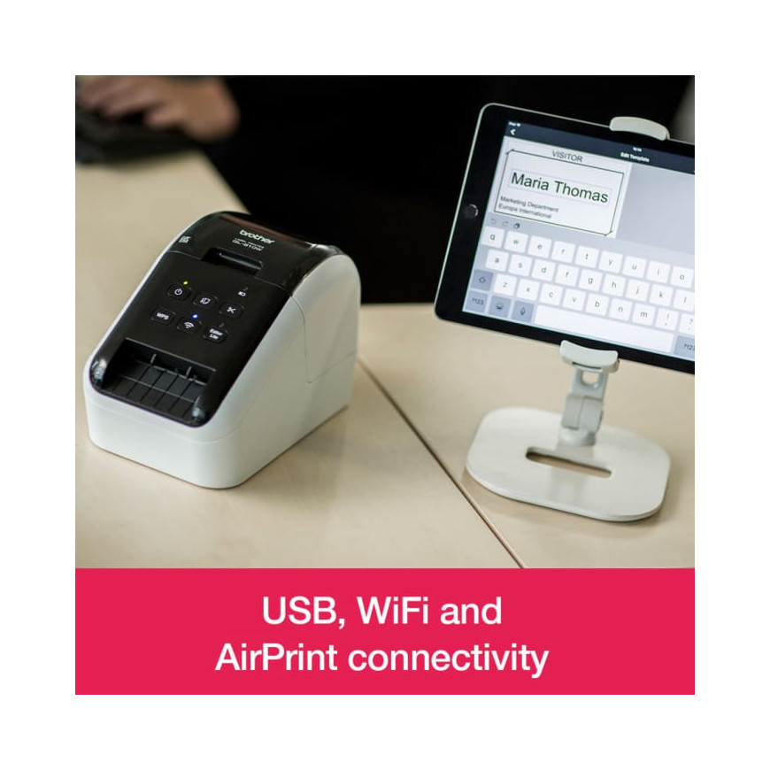 Imprimante d'étiquettes professionnelle avec Wi-Fi (QL-810WC)