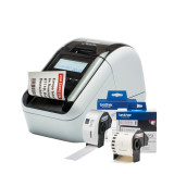 Imprimante d'étiquettes professionnelle avec Wi-Fi, réseau Ethernet et Bluetooth (QL-820NWBC)