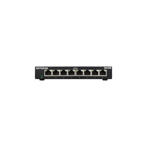 Switch Netgear 8 ports PoE+ 10/100/1000 Mbps Non Manageable (GS308-300UKS)