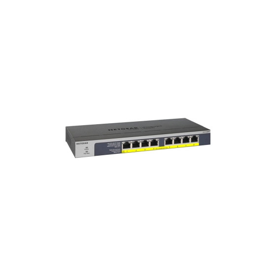 Switch Netgear Poe+ Haute Puissance 8 Ports Gigabit Ethernet Switch NON Manageable avec Technologie (GS108PP-100EUS)