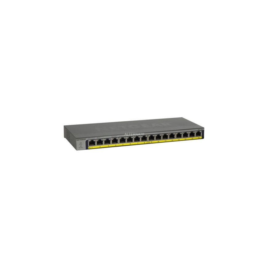 Switch Netgear 16 ports PoE+ 10/100/1000 Mbps (GS116LP-100EUS)