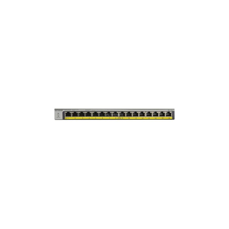 Switch Netgear 16 ports PoE+ 10/100/1000 Mbps (GS116LP-100EUS)