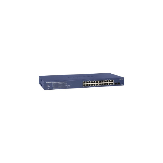 Switch Netgear Smart 24 Ports Gigabit Ethernet Poe+ With 2 SFP Ports (190w) (GS724TP-300EUS)