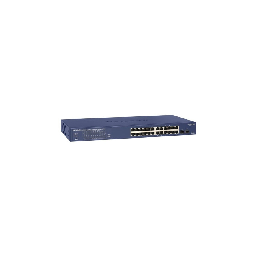 Switch Netgear Smart 24 Ports Gigabit Ethernet Poe+ With 2 SFP Ports (190w) (GS724TP-300EUS)