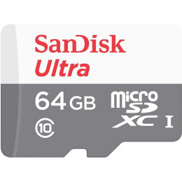 SanDisk Ultra microSDXC 64GB 80MB/s Cl. 10 (SDSQUNS-064G-GN3MN)
