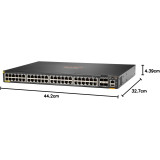 Switch Administrable HPE Aruba 6200F 48 ports Classe 4 PoE 4 ports SFP 370W (JL727B)