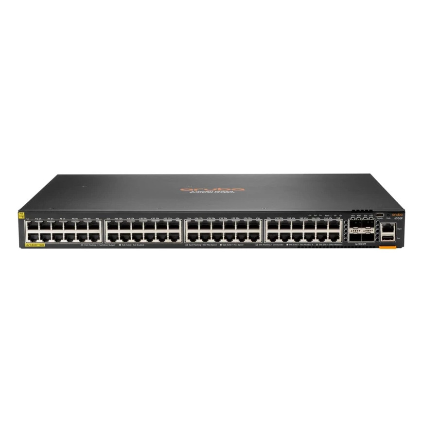 Switch Administrable HPE Aruba 6200F 48 ports Classe 4 PoE 4 ports SFP 370W (JL727B)