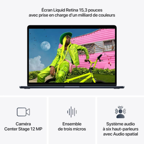 Apple MacBook Air 15" M5 16Go 512Go SSD Midnight (MDVH4FN/A)