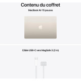 Apple MacBook Air 15" M5 16Go 512Go SSD Starlight (MDVD4FN/A)
