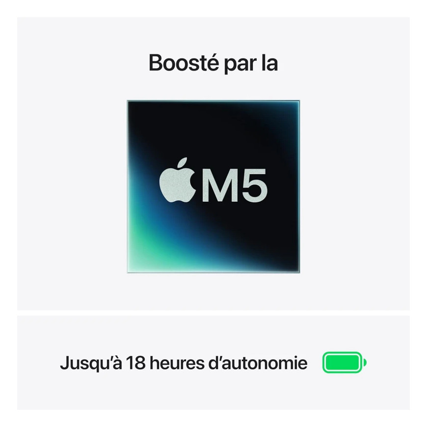 Apple MacBook Air 13" M5 16Go 512Go SSD Midnight (MDHE4FN/A)