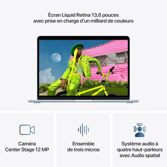 Apple MacBook Air 13" M5 16Go 512Go SSD Sky Blue (MDHH4FN/A)