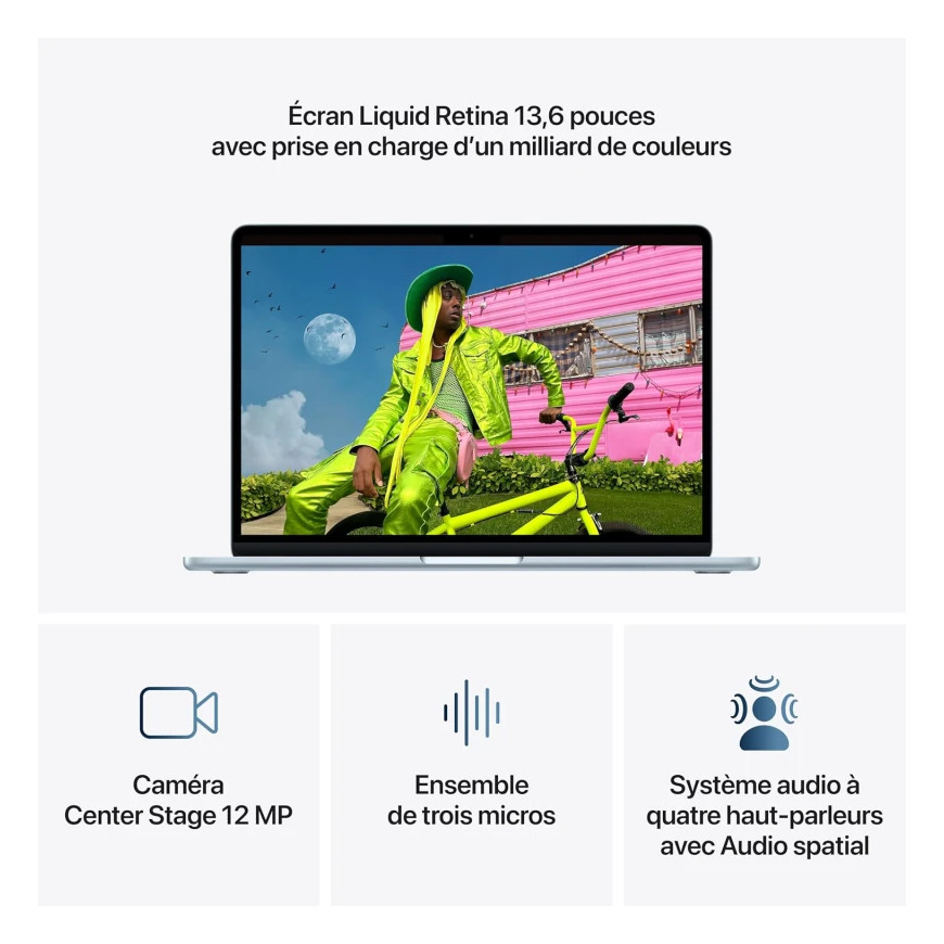 Apple MacBook Air 13" M5 16Go 512Go SSD Sky Blue (MDHH4FN/A)