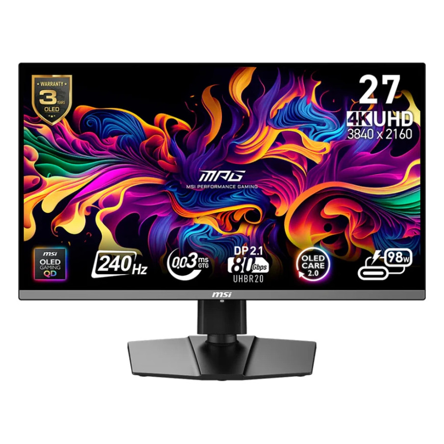 Écran Gaming MSI MPG 272URX QD-OLED 27" 4K premium (9S6-3CD79A-054)