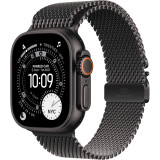 Apple Watch Ultra 3 - Bracelet Milanais Titane Noir (MF1Q4AF/A)