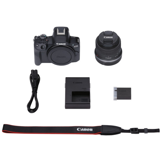 Canon EOS R50 + objectif RF-S 18-45mm F4.5-6.3 IS STM - Appareil photo hybride (5811C013AA)