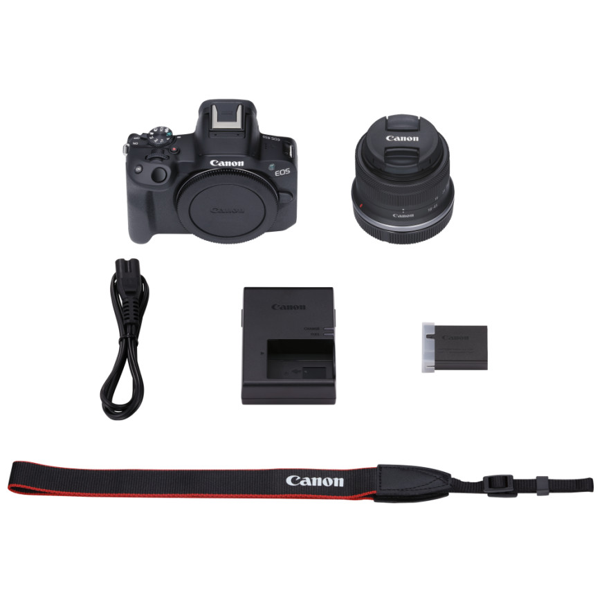 Canon EOS R50 + objectif RF-S 18-45mm F4.5-6.3 IS STM - Appareil photo hybride (5811C013AA)
