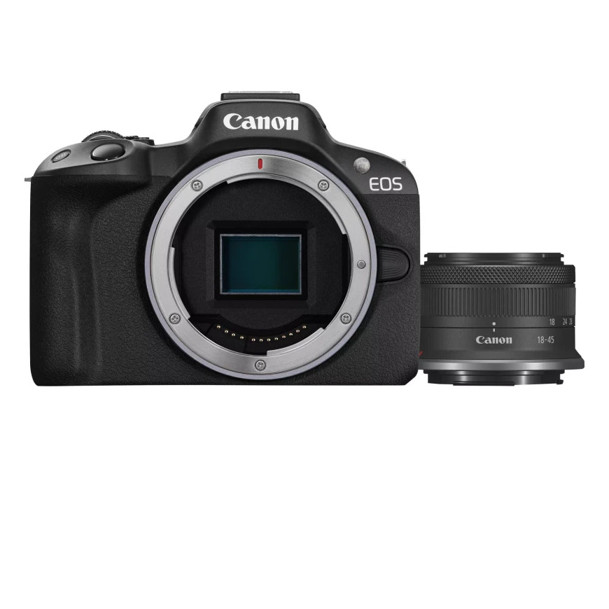 Canon EOS R50 + objectif RF-S 18-45mm F4.5-6.3 IS STM - Appareil photo hybride (5811C013AA)