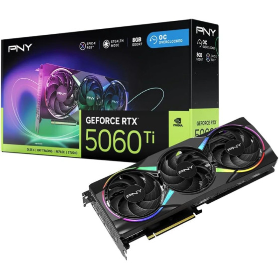 Carte graphique PNY GeForce RTX 5060 Ti 8Go (VCG5060T8TFXXPB1-O)
