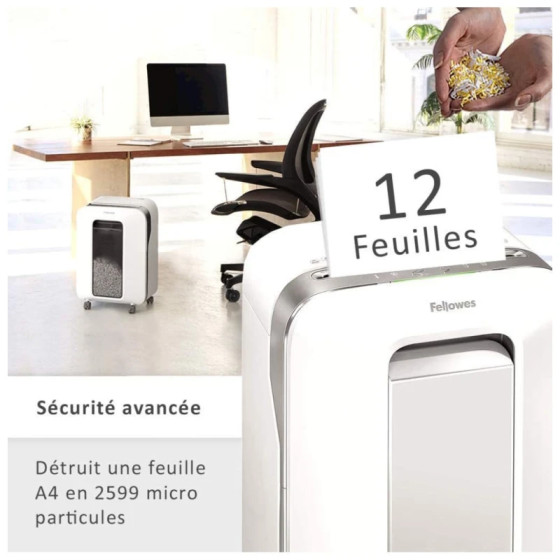 Destructeur de Documents Fellowes MicroShred LX221 Blanc 5050501