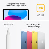 Apple iPad 11" Wi-Fi 128Go Bleu (MD4A4QA/A)