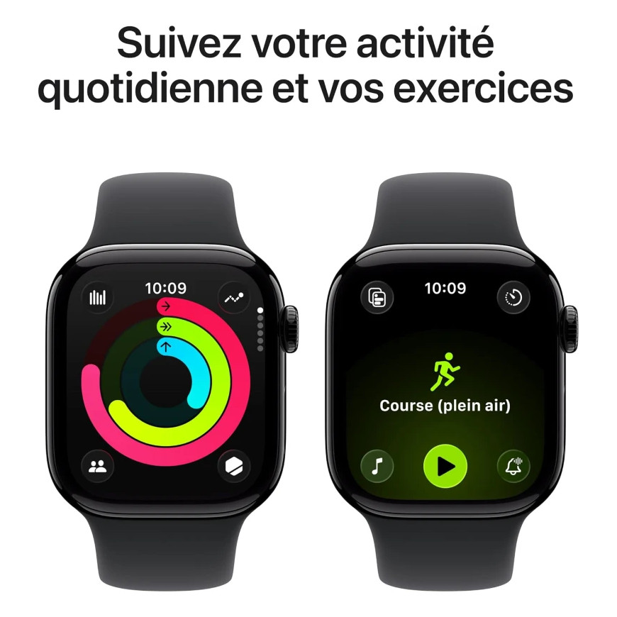 Apple Watch Series 11 GPS 42mm Jet Black M/L (MEQU4AF/A)