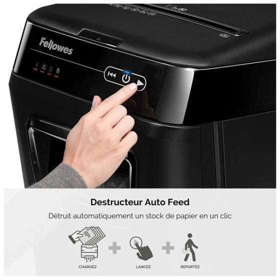 Destructeur de Documents Fellowes AutoMax 150C Coupe Croisée 4680101