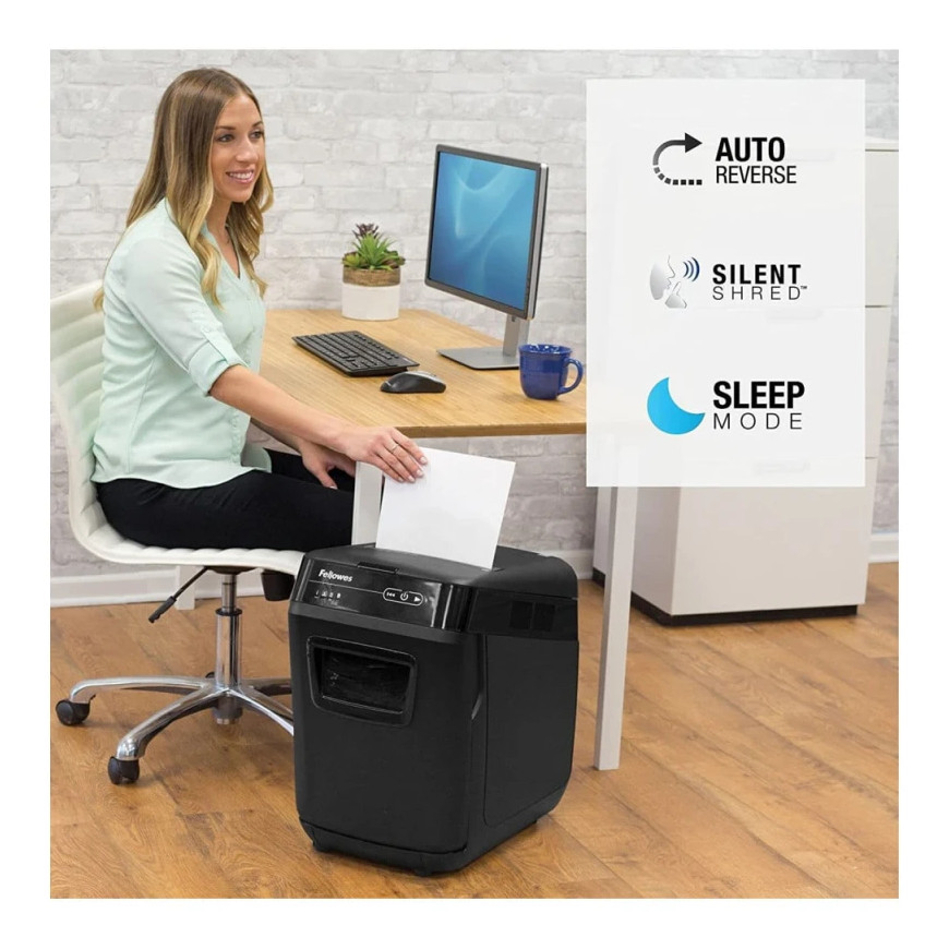 Destructeur de Documents Fellowes AutoMax 150C Coupe Croisée 4680101