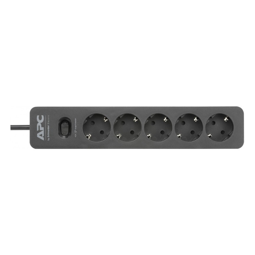 Multiprise Parafoudre APC SurgeArrest Essential - parasurtenseur - 5 prises standard Schuko - 230V - noir (PME5B-GR)