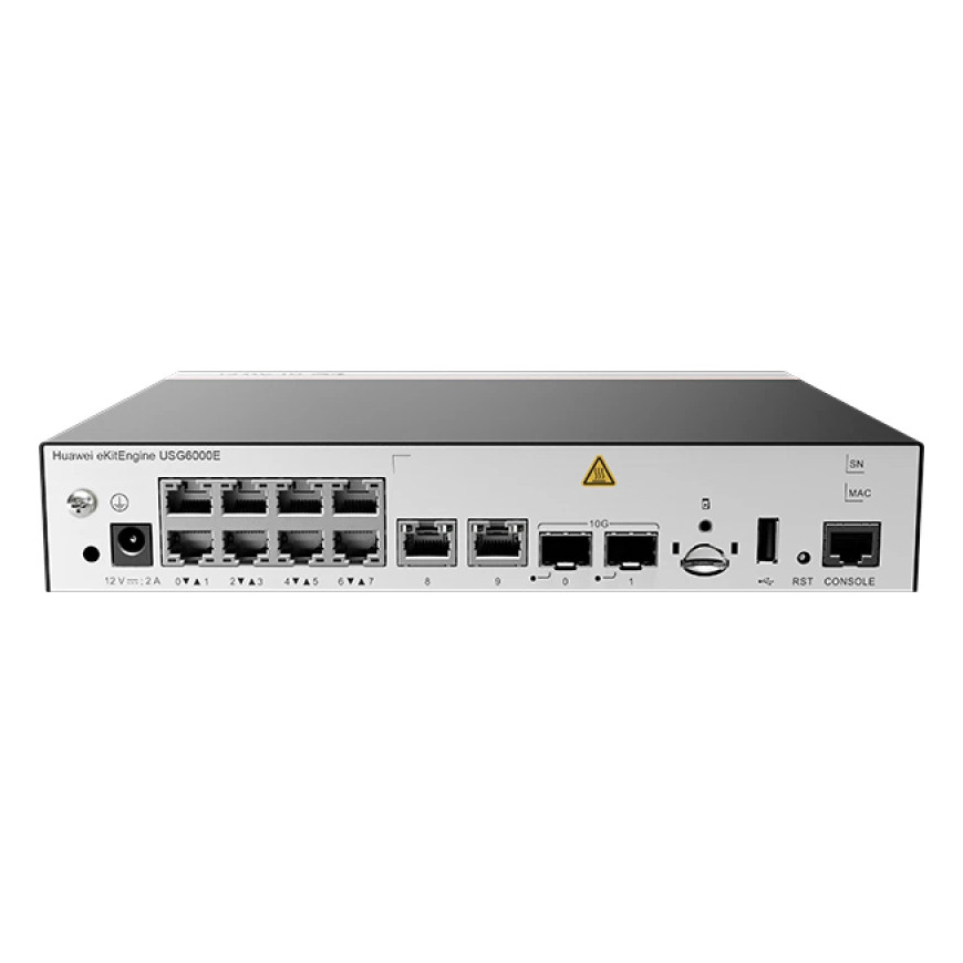 Firewall Huawei USG6000E-S03-AC VPN SSL 100 Utilisateurs (02355YXH)
