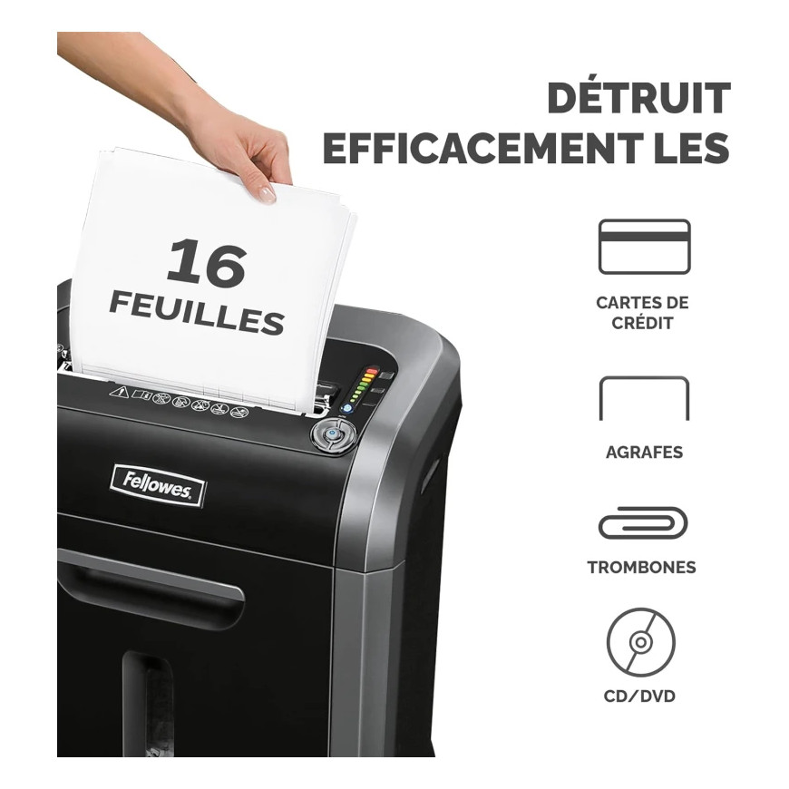 Destructeur de Documents Fellowes Powershred 79Ci Coupe Croisée 4679001
