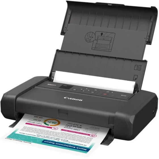 Imprimante multifonction jet d’encre Canon APR25-BX110 A4 4-en-1 WiFi USB (7069C027AA)