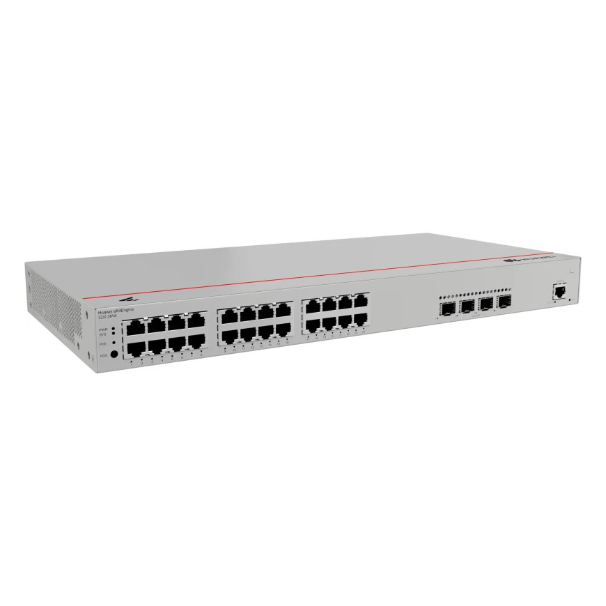 Switch Huawei S220-24P4X 24 Ports Gigabit PoE+ 400W avec 4 Ports 10GE SFP+ (98012376)