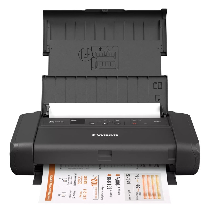 Imprimante Canon Pixma TR150 Mobile Jet d'Encre - Portable & sans Fil - 4167C026AC