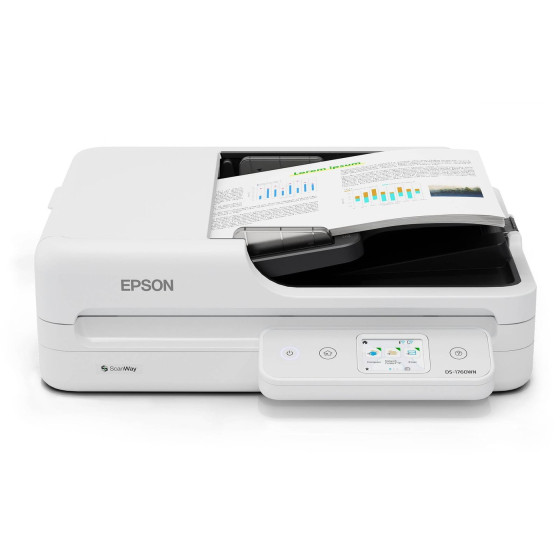 Scanner plat Epson DS-1760WN A4 - Réseau / USB, 30 IPM N&B & 30 IPM Couleur (B11B274402)