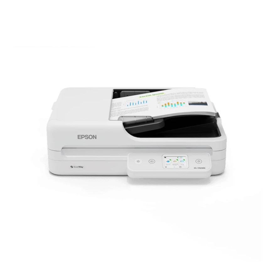 Scanner plat Epson DS-1760WN A4 - Réseau / USB, 30 IPM N&B & 30 IPM Couleur (B11B274402)