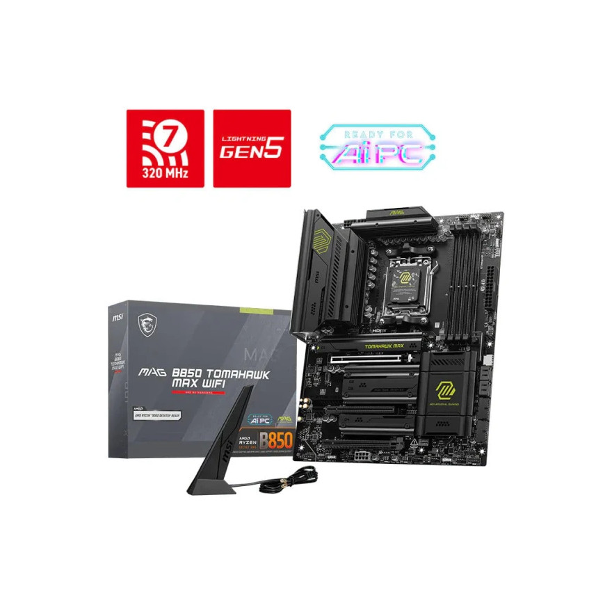 Carte mère MSI MAG B850 Tomahawk Max WiFi - AMD AM5 (911-7E62)