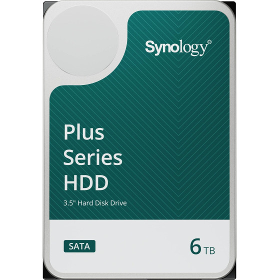 Disque dur interne Synology HAT3300 SATA 3,5" Série Plus HDD 6 To pour NAS (HAT3300-6T)