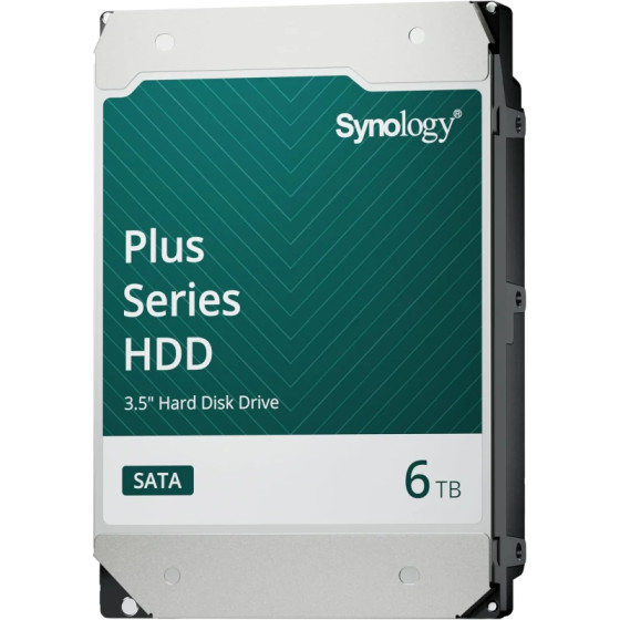 Disque dur interne Synology HAT3300 SATA 3,5" Série Plus HDD 6 To pour NAS (HAT3300-6T)