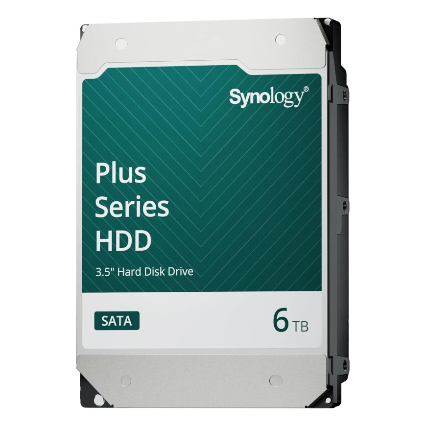 Disque dur interne Synology HAT3300 SATA 3,5" Série Plus HDD 6 To pour NAS (HAT3300-6T)