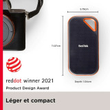 Disque dur portable SSD SanDisk Extreme PRO® 2 To (SDSSDE81-2T00-G25)
