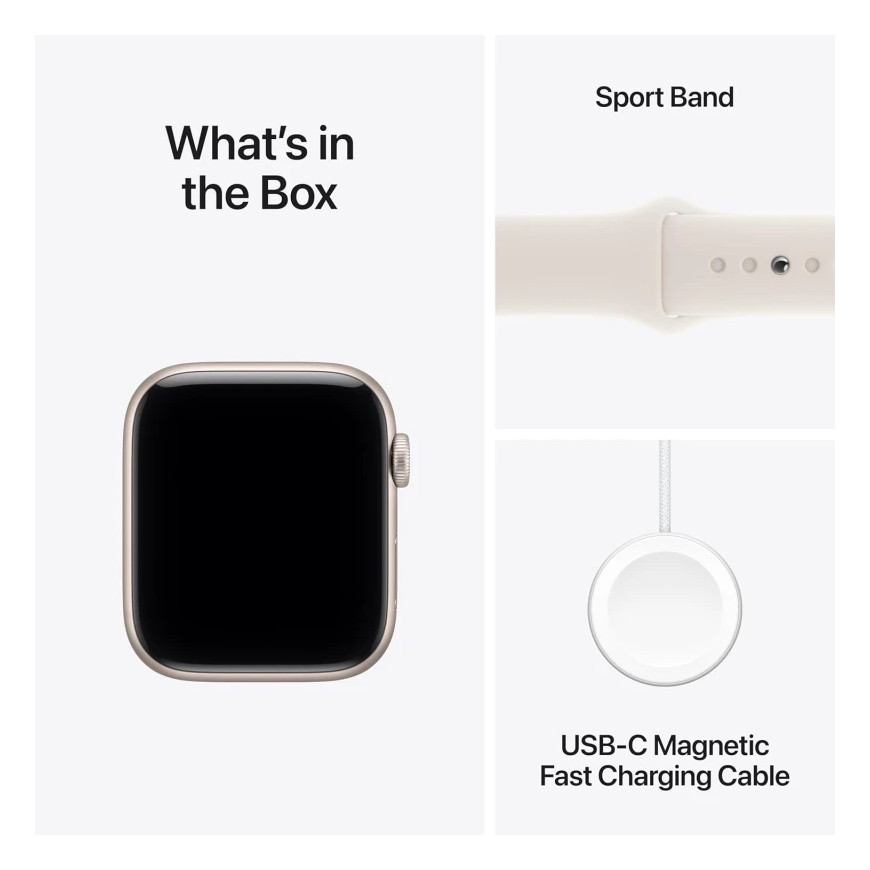 Apple Watch SE 3 GPS 40mm Starlight S/M (MEH34AF/A)