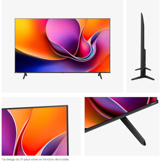 Smart TV Hisense 43" UHD 4K VIDAA - Téléviseur connecté intelligent (HIS43A6Q)