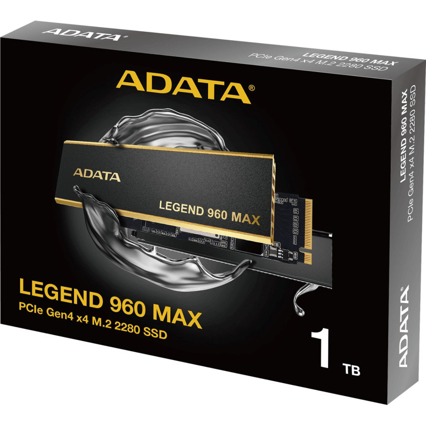 Disque Dur interne SSD ADATA LEGEND 960 MAX PCIe Gen4 x4 M.2 2280 - 1 To (ALEG-960M-1TCS)