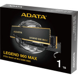 Disque Dur interne SSD ADATA LEGEND 960 MAX PCIe Gen4 x4 M.2 2280 - 1 To (ALEG-960M-1TCS)
