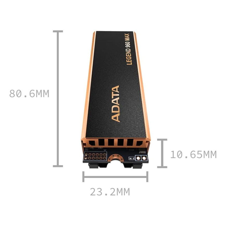Disque Dur interne SSD ADATA LEGEND 960 MAX PCIe Gen4 x4 M.2 2280 - 1 To (ALEG-960M-1TCS)