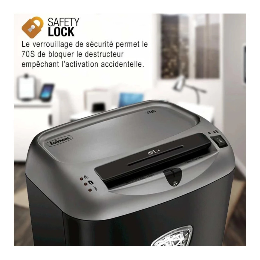 Destructeur de Documents Fellowes 70S Coupe Droite 4671101