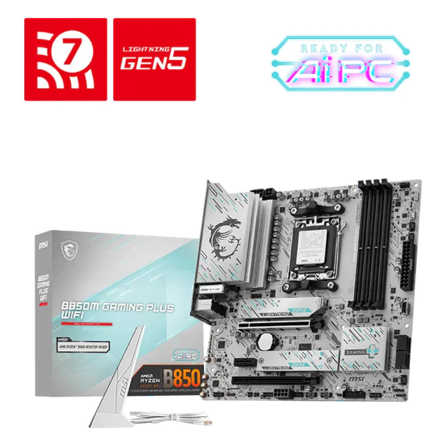 Carte mère MSI B850M Gaming Plus WiFi - AMD AM5 (911-7E66)